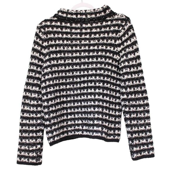 NWT Ann Taylor Chunky Knit Sweater Small Cotton Minimalist Relaxed Mock Neck - Picture 9 of 16